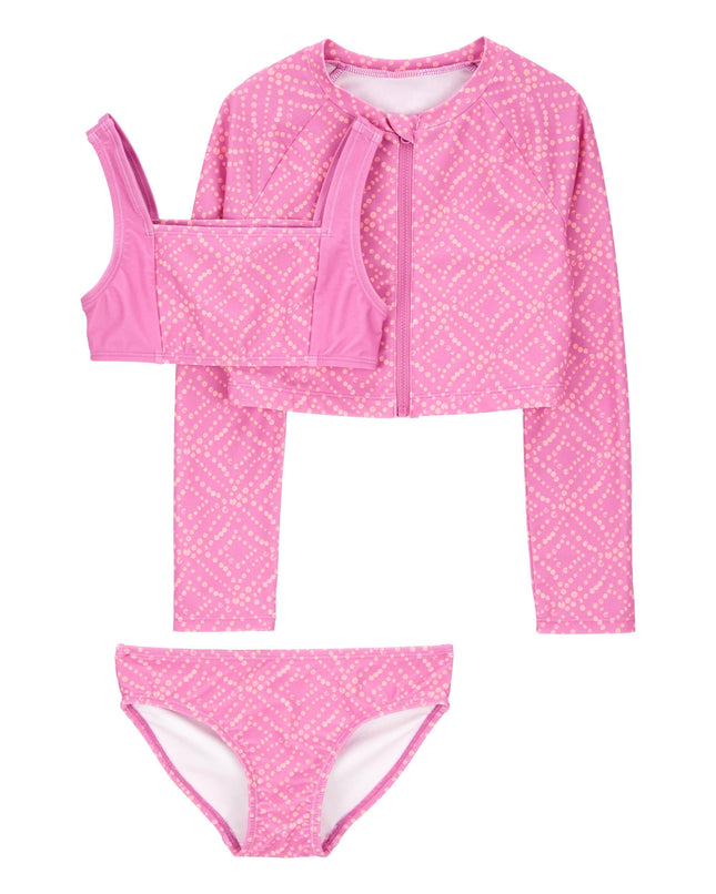 OSHKOSH B'GOSH Girls' Rashguard Rash Guard Set, Pi