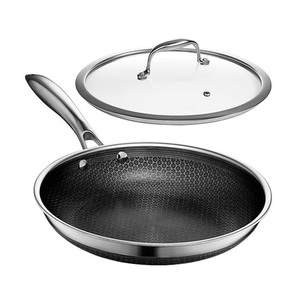 HexClad Hybrid Nonstick 25 cm Frying Pan with Temp