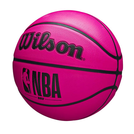 Wilson NBA DRV Outdoor Basketball with Pump - Pink, Size 7-29.5"