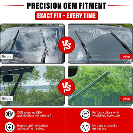 3 Pack Windshield Wiper Blades Replacement for Cadillac SRX 2010-2015 2016