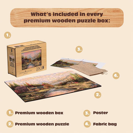 Buffalo Games - Sierra Paradise Wood Puzzle for Adults - Whimsy Cut Jigsaw Pieces - Ages 14 and Up