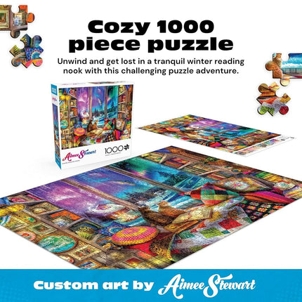 Buffalo Games - Aimee Stewart - Winter Reading Nook - 1000 Piece Jigsaw Puzzle