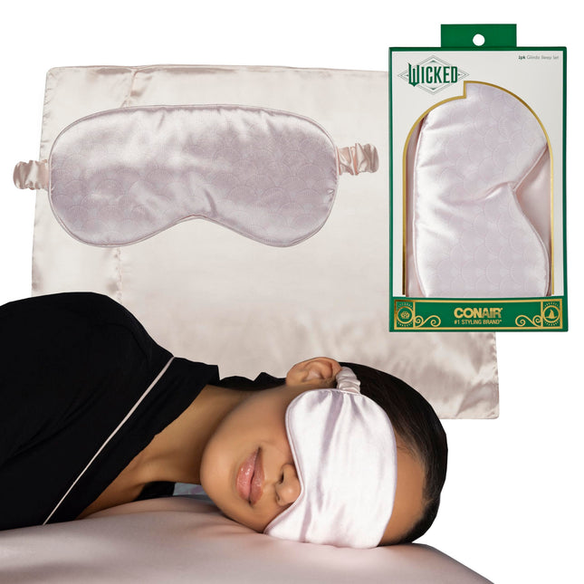 Wicked Glinda Satin Sleep Set - 1 Pillow Case & 1 