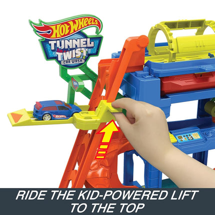 Hot Wheels City Tunnel Twist Car Wash & 1 Color Shifters Toy Car