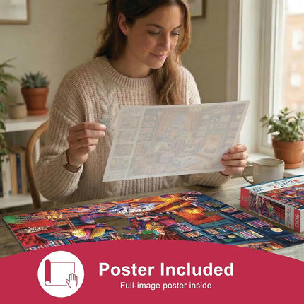MasterPieces 500 Piece Jigsaw Puzzles for Adults, Family, Or Youth - Stained Glass 4-Pack - 14"x19"