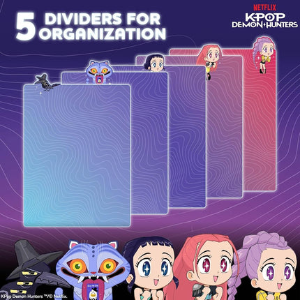 KPop Demon Hunters™ Huntr/x Tab Journal with 80 Lined Pages, Spiral-Bound, Notebook Size 6x8, Official KPop Demon Hunters Merch for K-Pop Fans, Students, Teens