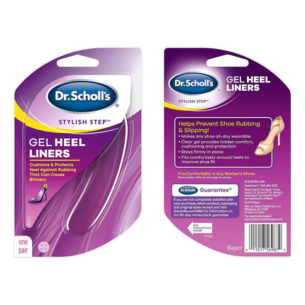 Dr. Scholl's Stylish Step Gel Heel Liners, 1 Pair - One size fits all