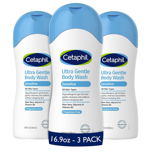 Cetaphil Ultra Gentle Refreshing Body Wash, For Dr