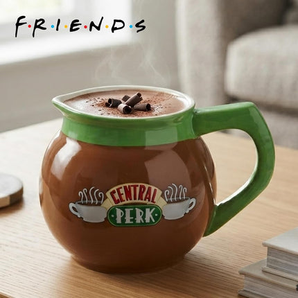 Silver Buffalo Friends Central Perk Coffee Pot Ceramic 3D Sculpted Mug, 20 Ounces
