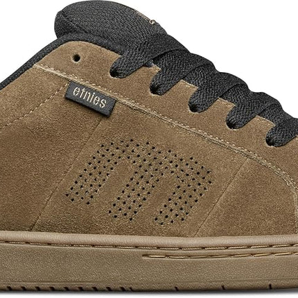 Etnies Kingpin - Classic Skate Heritage Fashion Style with on-Trend Puffy Look, Reinforced Cupsole - Brown/Warm Grey/Gum - 4