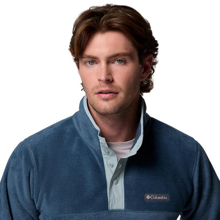 Columbia Men's Steens Mountain Half Snap 2, Fleece Pull Over, Everblue/Crushed Blue, M