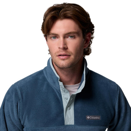 Columbia Men's Steens Mountain Half Snap 2, Fleece Pull Over, Everblue/Crushed Blue, M
