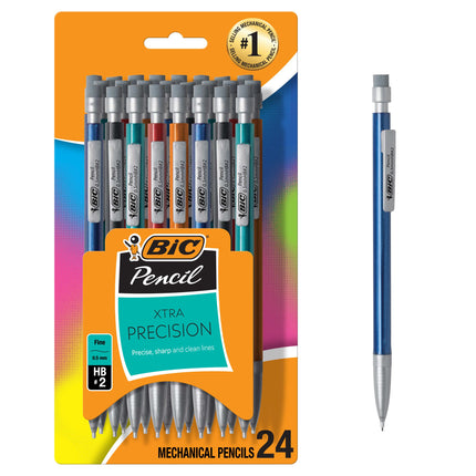 BIC Xtra-Precision Mechanical Pencil, Metallic Bar