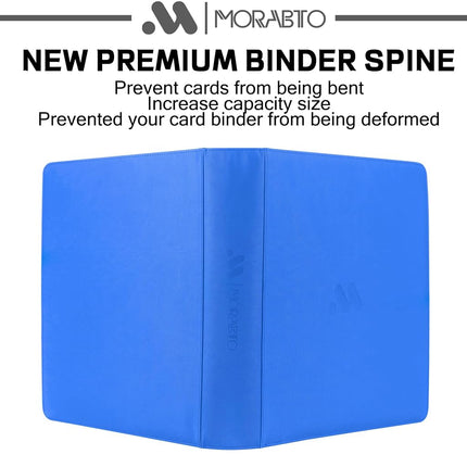 MORABTO Card Binder 12 Pocket,Trading Card Binder Holds up to 1200 Cards with 25 Sleeves,Zipper Card Holder Album Compatible with TCG Card/Game Cards/Sports Card