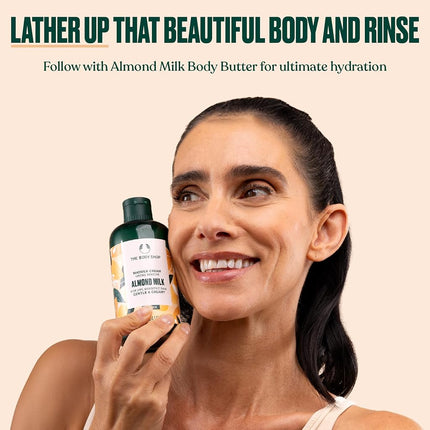 The Body Shop Almond Milk Shower Cream, Cruelty Free & Vegan, 250ml