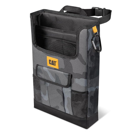 Cat� Car Front Seat Organizer, Back Seat Storage with Adjustable Straps, Truck Seat Organizer for Delivery, Office, Drive, Passenger Seat or Backseat - On Seat Storage for Car, Truck & SUV (Camo)
