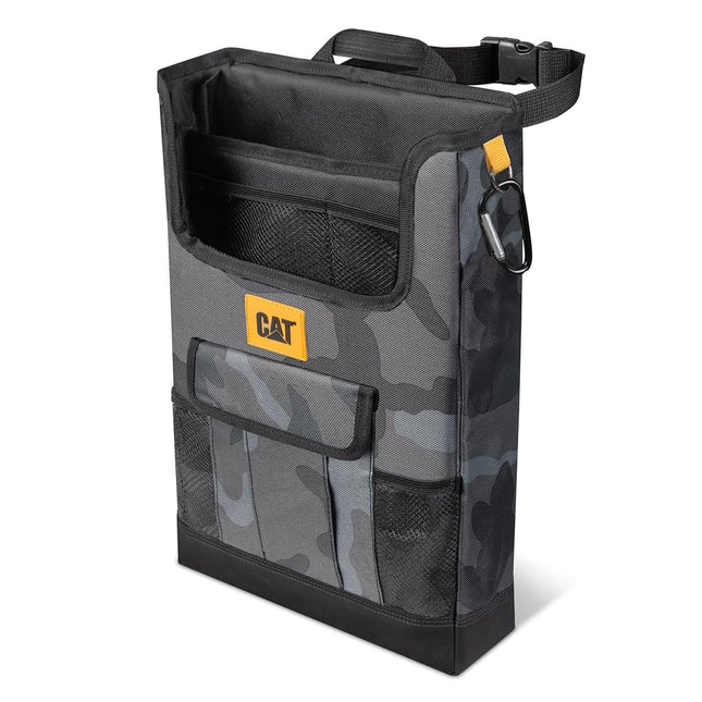 Cat� Car Front Seat Organizer, Back Seat Storage with Adjustable Straps, Truck Seat Organizer for Delivery, Office, Drive, Passenger Seat or Backseat - On Seat Storage for Car, Truck & SUV (Camo)
