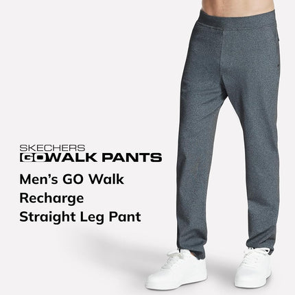 Skechers Men's Slip Ins Classic Pant , Charcoal, 2XL