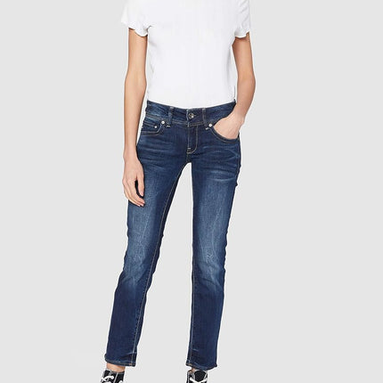 G-STAR Women's Midge Saddle Straight Jeans, Blue (dk Aged D02153-6553-89), 31W / 36L