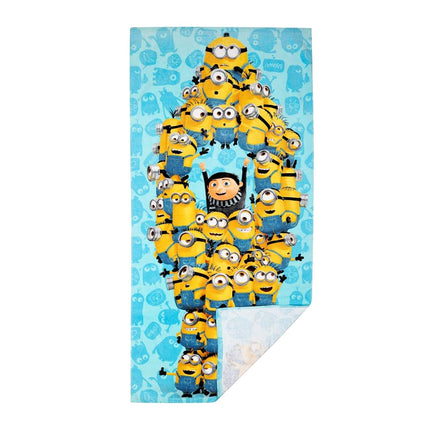Toalla de algodón súper suave para baño/piscina/playa Franco Kids, 58 x 28 pulgadas, Minions: The Rise Of Gru