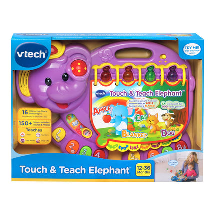 VTech Touch and Teach Elephant Exclusivo de Amazon, Morado