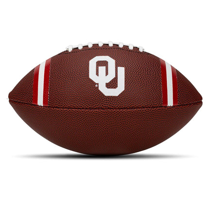 Franklin Sports Oklahoma Sooners Kids NCAA Youth Football - Official College Team Junior Footballs with Team Logos for Kids - Junior Size PVC Ball - Backyard + Tailgate Ball - 8.5"