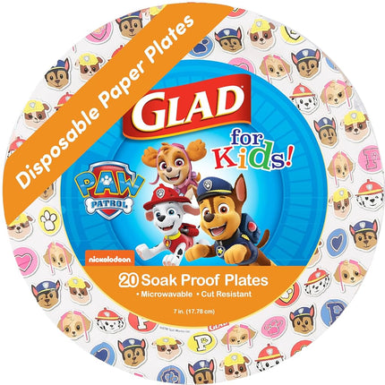 Glad for Kids Paw Patrol Emoji Paper Dispososable 