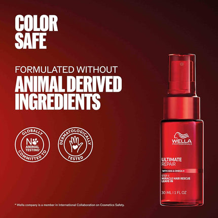 Wella Professionals ULTIMATE REPAIR Miracle Hair Rescue, Luxury Leave-In Hair Repair Treatment for Damaged Hair 30mL