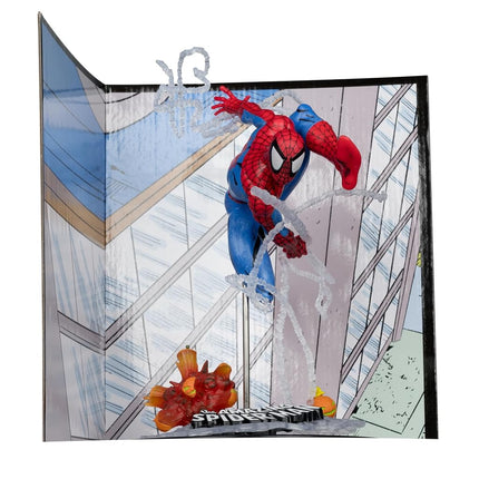 McFarlane Marvel Spider-Man 1:10th Scale Collectible with Scene (The Amazing Spider-Man #302) Toys