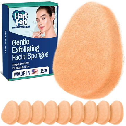 HartFelt [10 Pack] Gentle Exfoliating Facial Spong