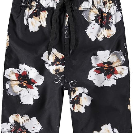 Kanu Surf Short de bain Echo à séchage rapide UPF 50+ pour garçons, Antigua Noir, 2T