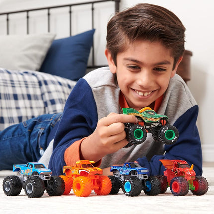 Monster Jam 2021 Spin Master 1:64 Diecast Monster Truck with Wheelie Bar: Crazy Creatures Sparkle Smash