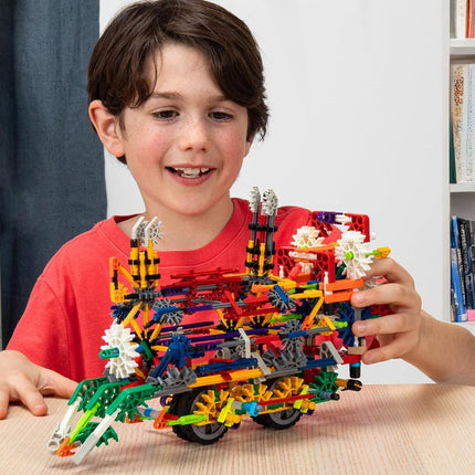 Basic Fun K'NEX Deluxe Building Set – 408 Piece STEM Kit with 80 Model Ideas & Storage Bag – Educational Construction Toy for Kids Aged 7+