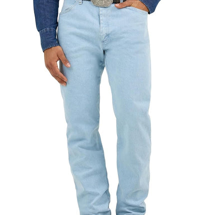 Wrangler Men's Cowboy Cut Active Flex Original Fit Jean, Bleach, 33W x 38L
