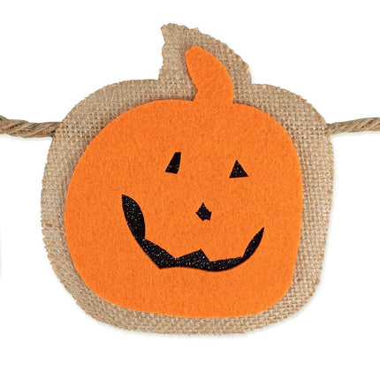 DII Fall Home & Party Décor Spooky Halloween Decorations Indoor & Front Porch, Garland, 72-Inch Length, Bat & Pumpkin