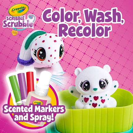 CRAYOLA Scribble Scrubbie Pets Scented Spa, Features Scented Markers