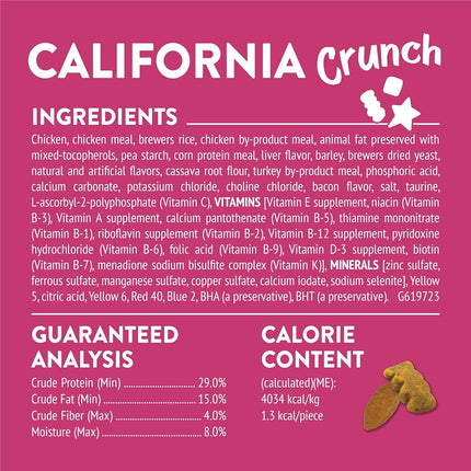 Purina Friskies Made in USA Facilities Cat Treats, Party Mix California Crunch With Chicken - (10) 2.1 oz. Pouches