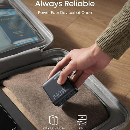 Anker Laptop Power Bank (25K, 165W, Built-In and Retractable Cables)