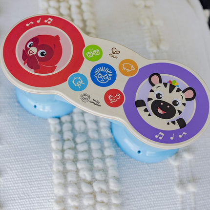 Baby Einstein Upbeat Tunes Magic Touch Wooden Drum Musical Toy Ages 6 Months +