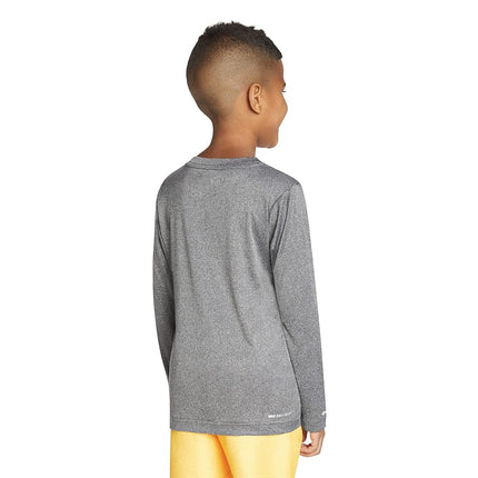 T-shirt de bain Hurley à manches longues pour garçons, Black Heather, 3T