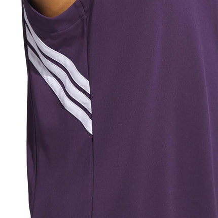 adidas Mens Basketball Legends 3-Stripes Tank Top, Aurora Plum/White, M Tall