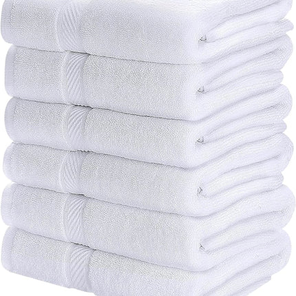 Simpli-Magic 79404 Bath Towels, White, 25x50 Inche