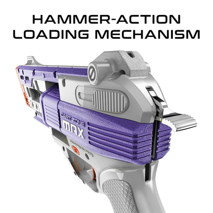 Dart Zone Max Nitroshot+ Outlaw High-Powered Hammer Prime Half-Length Pro Dart Blaster - 14+