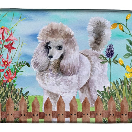 Caroline's Treasures CK1227DDM Poodle Spring Dish Drying Mat, 14 x 21", multicolor