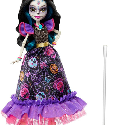 Monster High Doll, Skelita Calaveras Día De Muertos Collectible with Displayable Packaging, Colorful Fashion with Traditional Details
