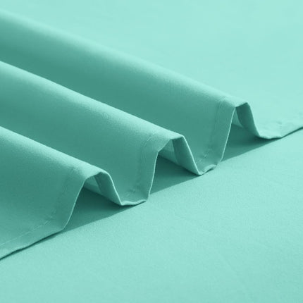 Elegant Comfort Luxurious 1500 Premium Hotel Quality Microfiber Three Line Embroidered Softest 4-Piece Bed Sheet Set, Wrinkle and Fade Resistant, Queen, Paradise Teal