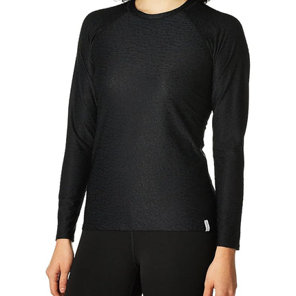 Body Glove Women's Standard Sleek Long Sleeve Rashguard with UPF 50+, Panther Print, X-Large