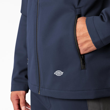 Chaqueta Softshell Ripstop Dickies para Hombre, Azul, XXG Grande y Alto