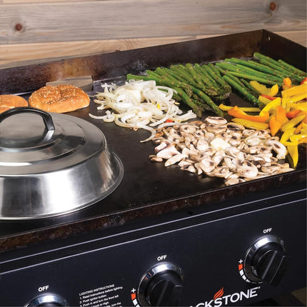 Blackstone 1780 12” Round Basting Cover, Stainless Steel