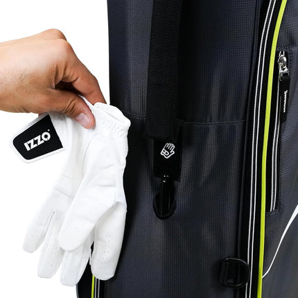 Izzo Golf Izzo Ultra Lite, sac de golf trépied avec double sangle et caractéristiques exclusives, naturel